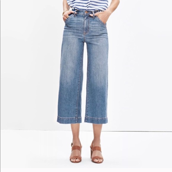 Madewell Denim - Madewell Wide Leg Crop